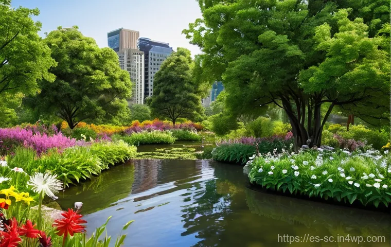 생태통로가 지역사회에 미치는 긍정적 효과 - **Prompt 2: Medellín's Cool Green Pathways - Combating Urban Heat**
    "A refreshing and serene pho...